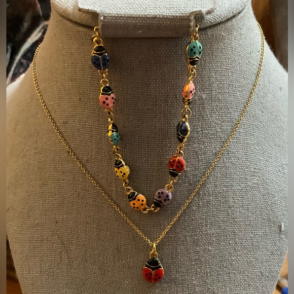 Joan Rivers: Lady bug 3piece set/bundle of bracelet, necklace and ankle bracelet - Picture 2 of 8